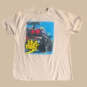 TAN ELDO CAR TEE (SIZE L)